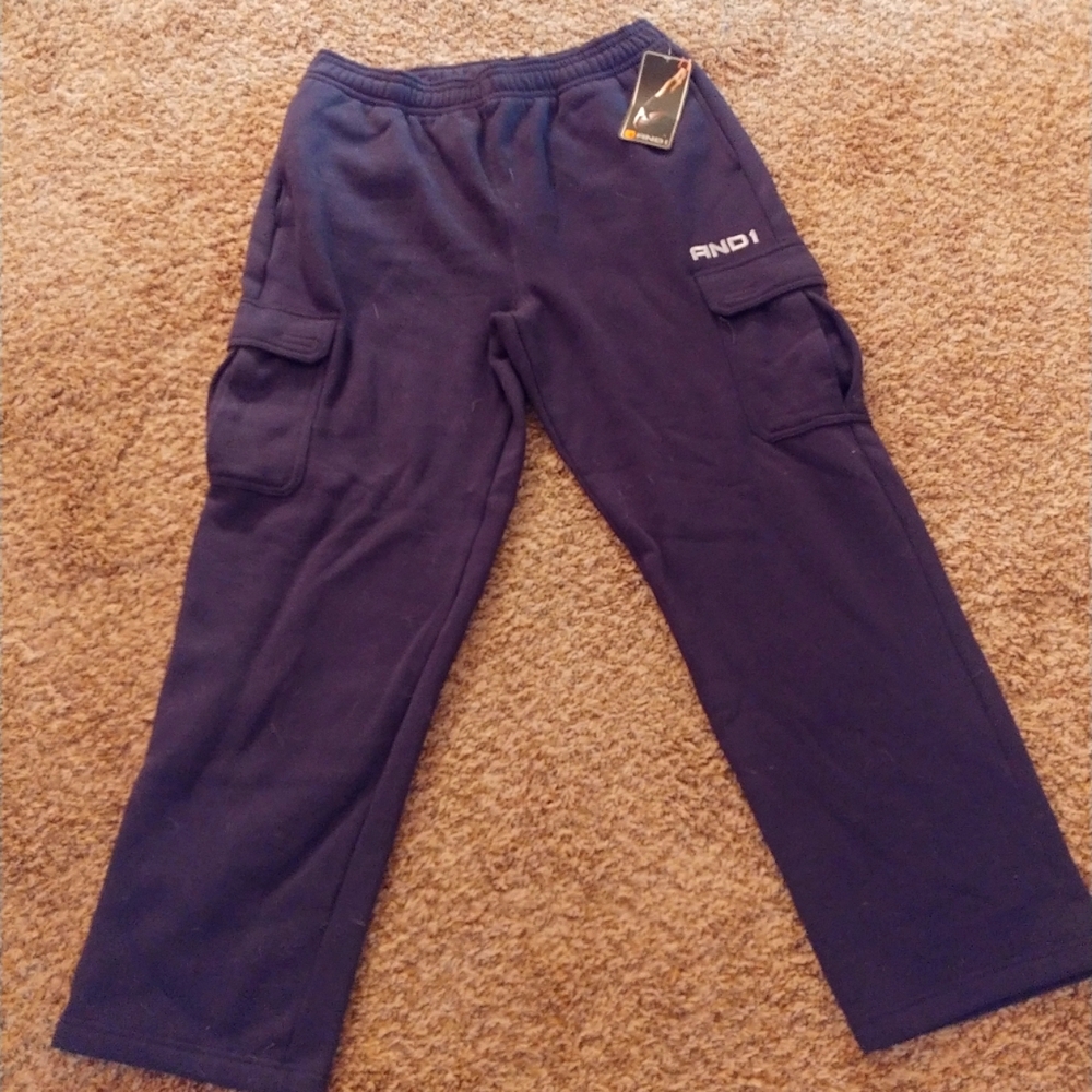 Men's dark blue Andi cargo sweatpants